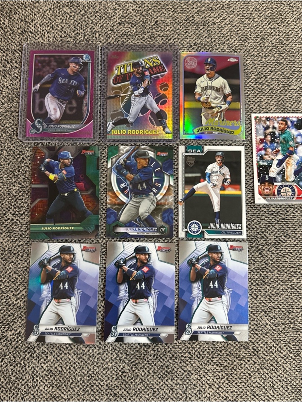 Mariners Julio Rodriguez Lot (10)